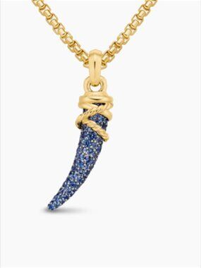 David Yaman Sapphire Fang Necklace